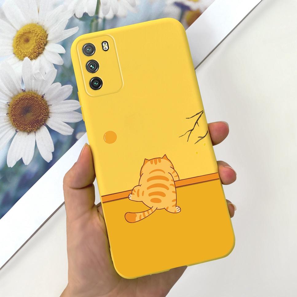 For Xiaomi Poco M3 Case Fashion Design Love Silicone Soft Matte Back Cover Coque For Xiaomi Poco m 3 M3 Bumper Phone Case Funda