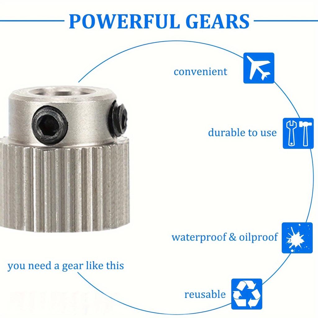 Набор из 5 предметов из 36 зубчатых шестерен экструдера из нержавеющей стали - привод деталей для 3D-принтера, совместимый с CR - 10, CR - 10S, S4, S5, Ender 3 и Ender 3 Pro