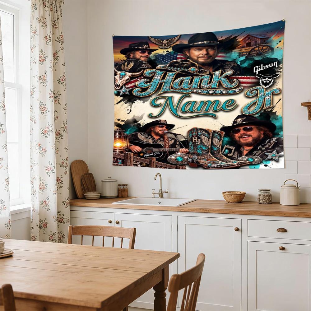 Bob Marley American Country Music Personalized Name Polyester Wall Hanging Tapestry, Aesthetic Home Decor for Bedroom Dorm Photo Backdrop