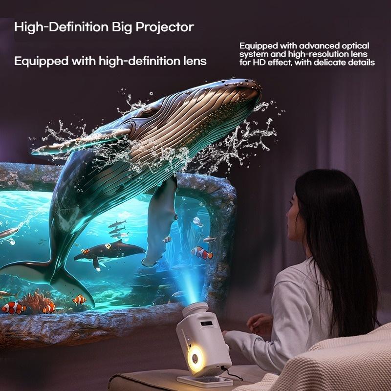 3D голографический проектор, 2-5 м, 60 HD-сцен, 3D-свет, Интерактивная проекционная лампа для раннего образования и взаимодействия родителей и детей