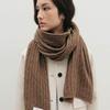 THE RYE Cable Wool Muffler(Brown)