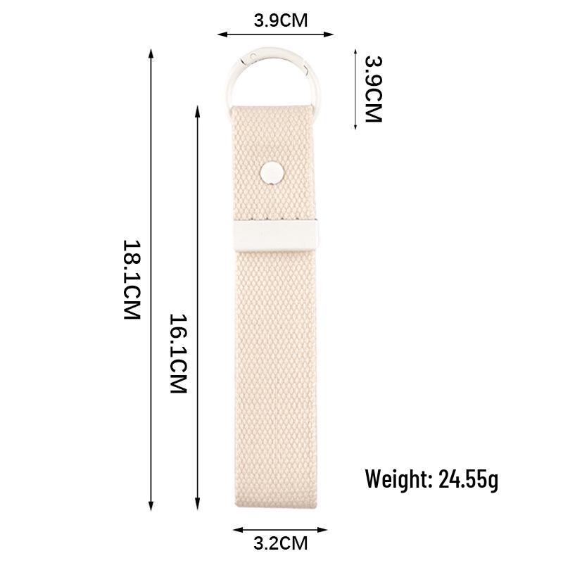 Korean INS Style DIY Canvas Embroidery Keychain - Handmade Heat Transfer Blank Keyring Pendant.