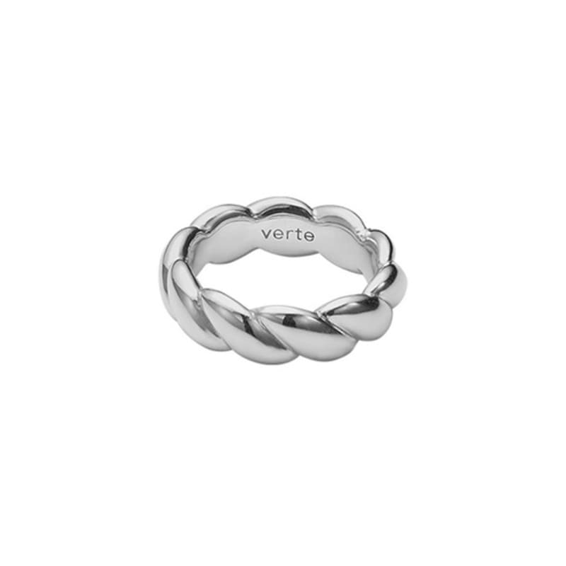 green [925 silver] Five.silver.217 / large end ring
