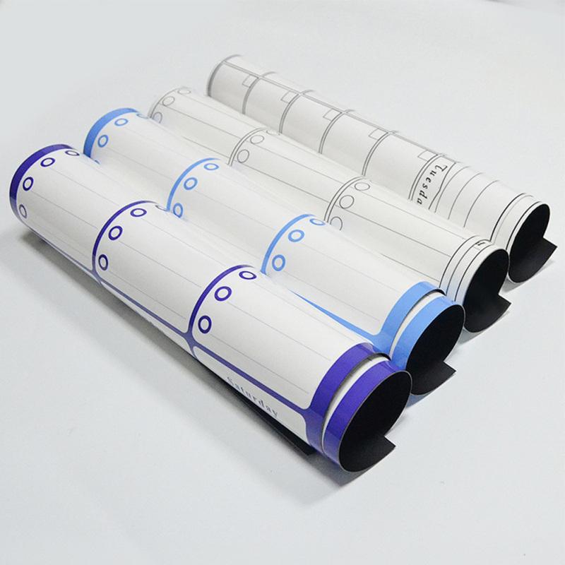 Магнитный календарь для сухого стирания, холодильник с 6 маркерами, магнитный список покупок, кухонный холодильник