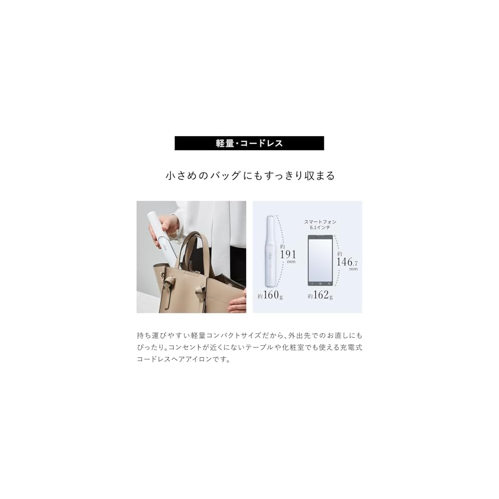 ReFa FINGER IRON Оригинальный розовый выпрямитель для волос с сумкой для покупок