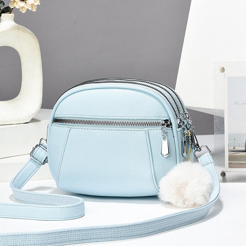 Высокая текстура маленькая Apple новая сумка через плечо большая сумка для мобильного телефона Stomach King трехслойная повседневная сумка на плечо Tide женская