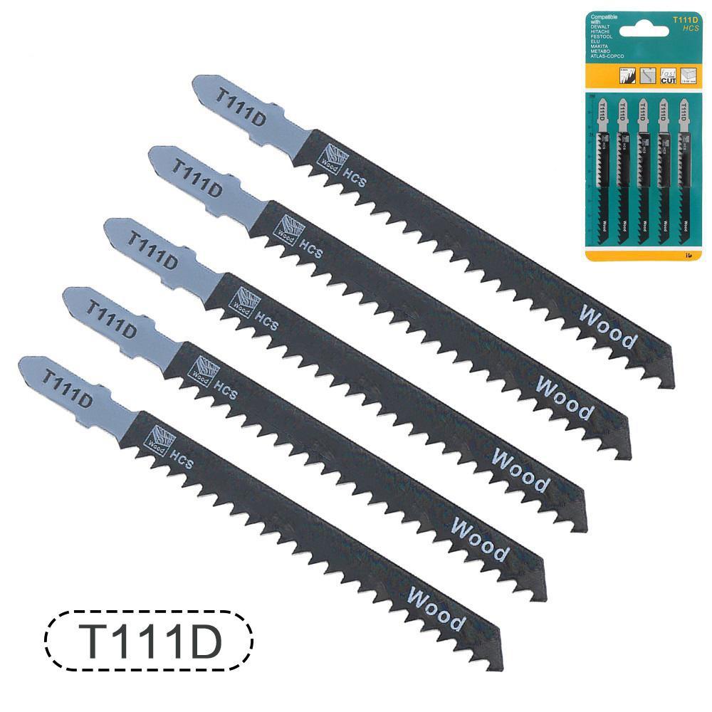 Набор пилок для лобзика STONEGO HCS T101B T101D T144D T101BR T244D T127D T111C T111D 100 мм Хвостовик T Пильное полотно для резки дерева/металла