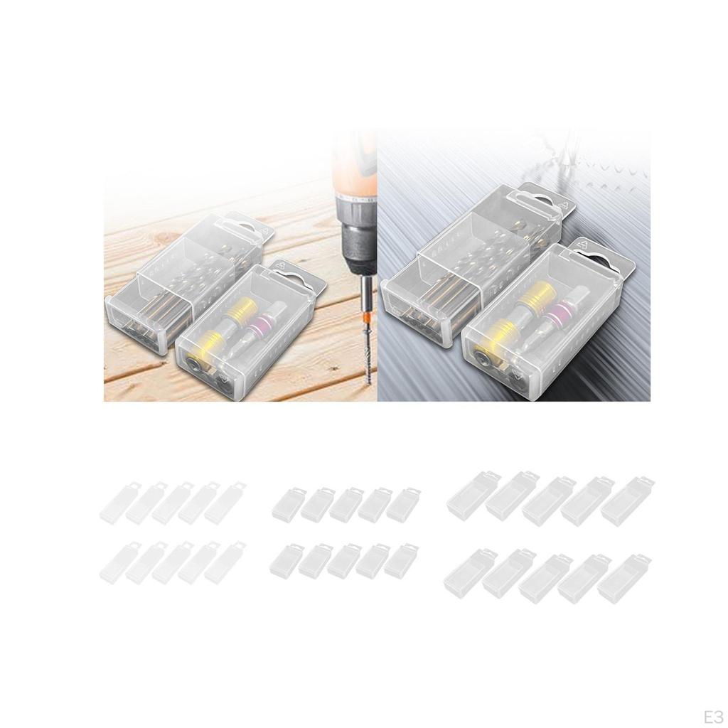 10 шт., ящик для хранения сверл, контейнер для зенковки, телескопический регулируемый