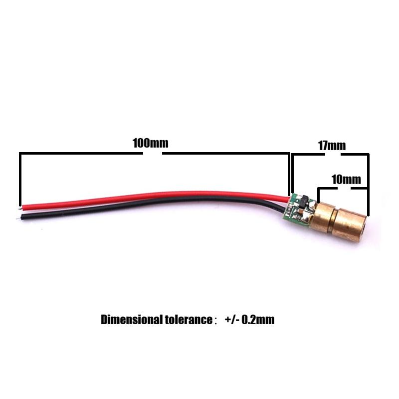 Mini 980nm Infrared Laser Diode Module 1mw 3-5v IR Dot Fixed Focus for Scanning Detection