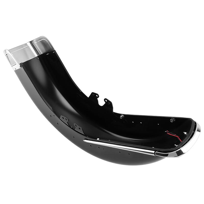 Motorcycle Front Fender Assembly with Tip Light Trim For Harley Touring Road King Electra Glide Street Road King Glide 2014-up