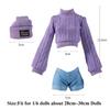 DIY Accessories Doll Knitted Sweaters Pants Dress Up Clothes for 1/6 BJD 28~30cm Dolls 11.5" Dolls