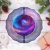 Galaxy Wind Chime Outdoor Metal Garden Decor with Cosmic Swirl Design Soothing Sound for Patio Balcony Yard Bird Deterrent