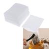 100x Empty Tea Filter Bags Loose Herbs Disposable Infuser , White, 5x6cm