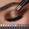 Smoky Dark Brown Eyeshadow Pencil Stick Waterproof Pearlescent Colourful Metallic Glitter Eye Shadow Highlighter Pen Makeup Tool
