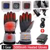 1Pair Cold Weather Heating Gloves Thermal Electric Anti-Slip Waterproof Rechargeable for Outdoor Climbing Hiking Skiing Cycling