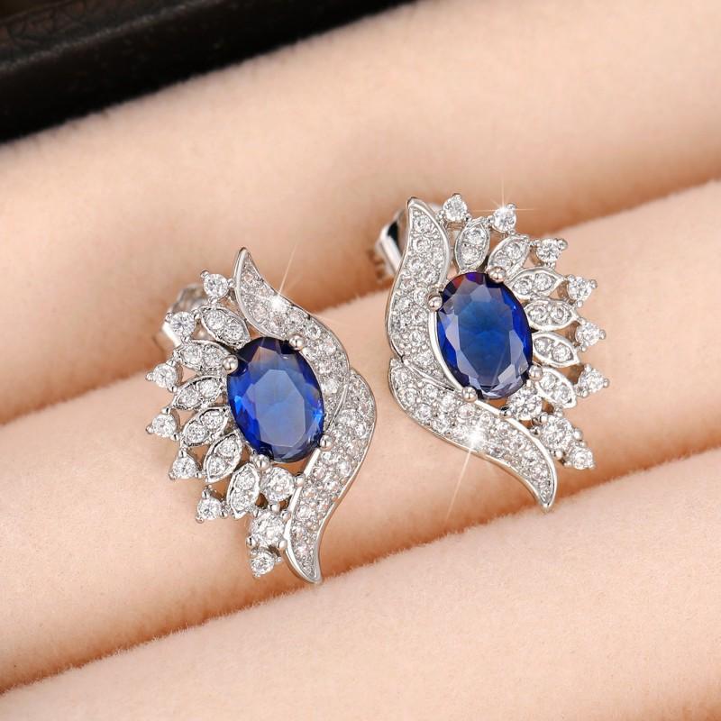 Lindon Fashion Copper Alloy Zircon Jewellery Drop Earrings For Women Wedding Party Gifts