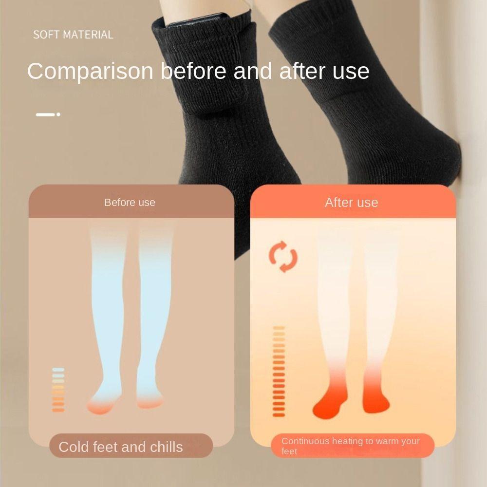 Cotton Electric Warm Socks Fast Heating Electric Heated Socks Feet Warmer Outdoor Sports