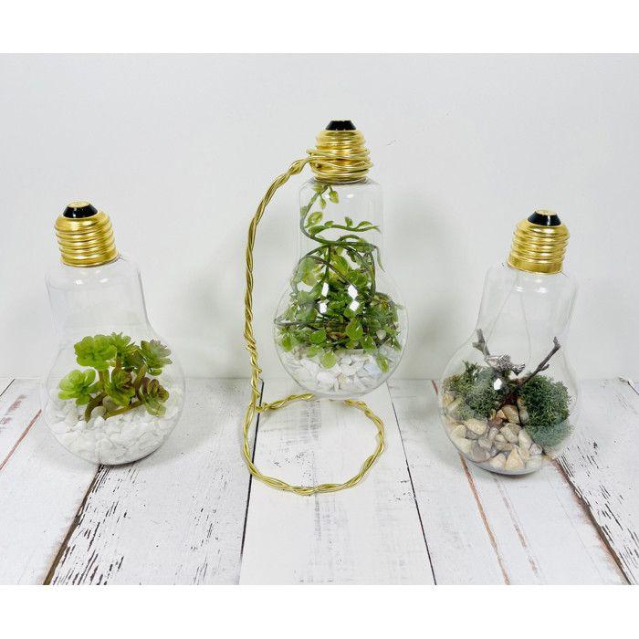 Ampoule en plastique à suspendre 15 cm 3 pièces