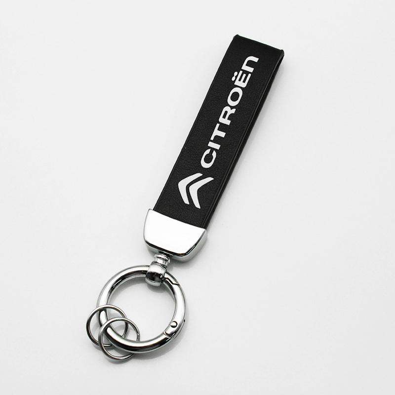 Metal Leather Citroen C1 C2 C3 C4 Saxo C4L C5 C6 VTS C-ELYSEE Picasso Cactus For Car Keychain Key Rings Key Holder Accessories