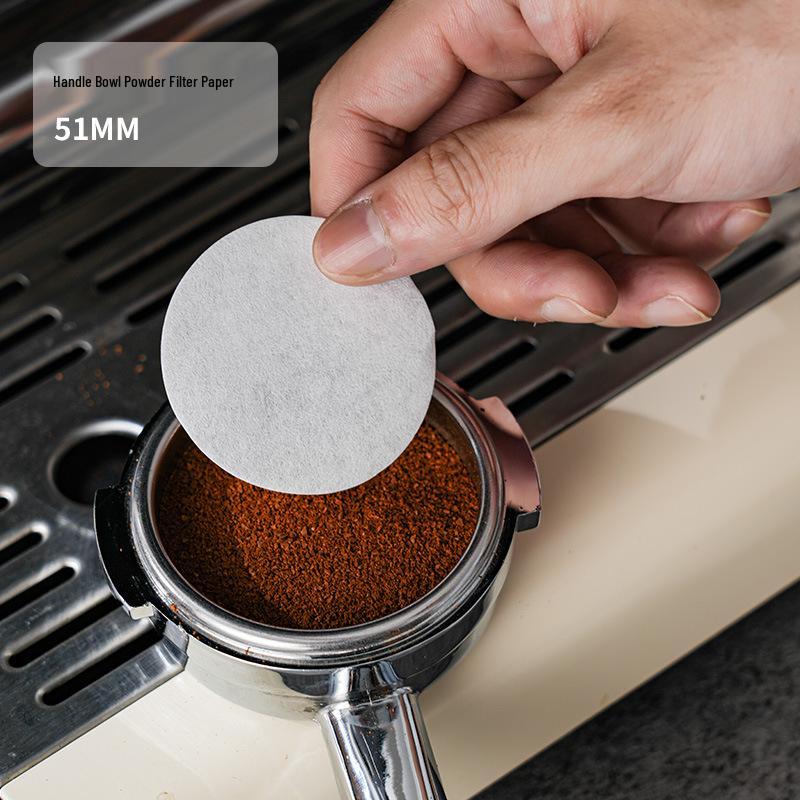 Coffee Machine Solid Wood Dustproof Filter Paper Storage Box - 51/53/58mm Universal