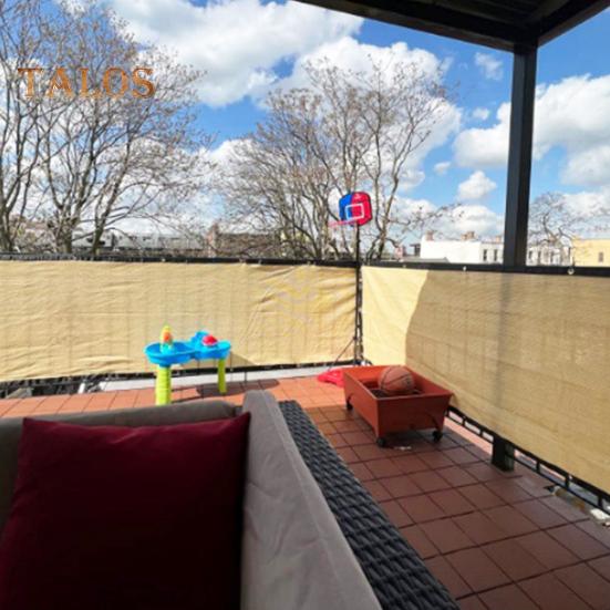 Sunshade Tarp Waterproof Awning with Eyelets Sun Protection Tear-Resistant Sun Shade Canopy for Garden Balcony Patio