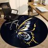1pc Butterfly Wings Office Round Area Rug, Indoor Mat Suitable For Office, Under Office Chairs Bedroom Living Room Home Decor, Room Deco