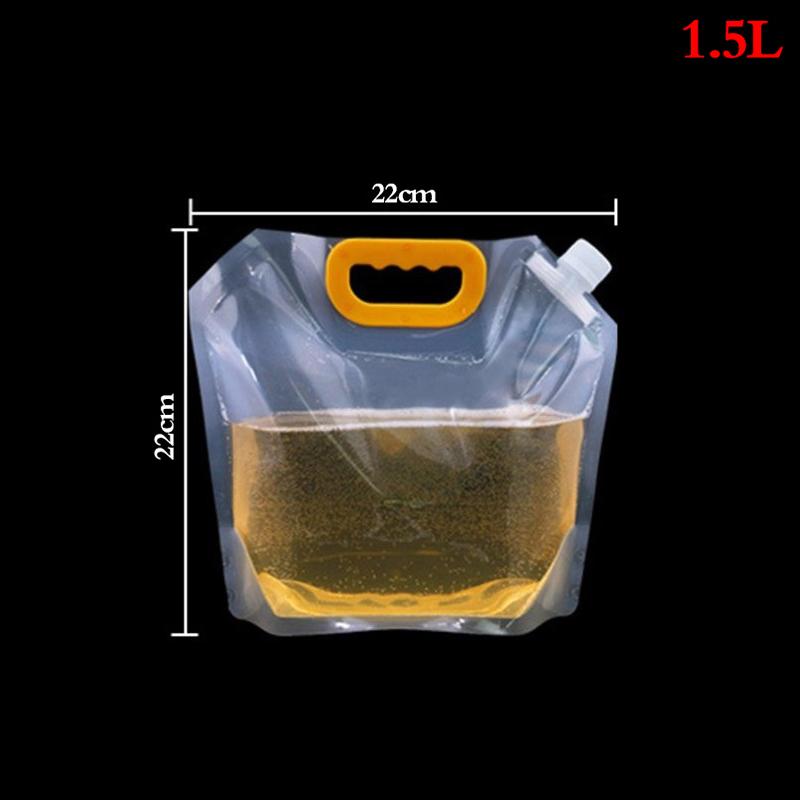 1 шт. 1/1,5/2,5/5/10 л многоразовые прозрачные пакеты для питья, фляжки для напитков, сумка для ликера