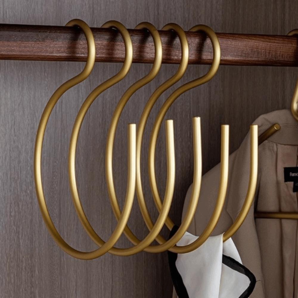Metal S-Shape Hook Space-Saving Closet Organizer Hooks Versatile Hanging Hooks Wardrobe Accessory