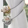 1PC Flower Wire Curtains Tie Back Magnet Curtains Buckle Magnetic Curtain Holder Curtain Strap Accessories