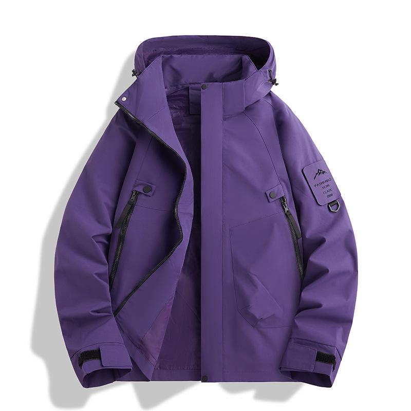 Минималистичная парная куртка-штормовка с тремя степенями защиты, весенне-осенняя, для активного отдыха, мужская и женская, ветрозащитная и водонепроницаемая, износостойкая, 25
