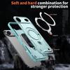For iPhone Air Case Compatible with MagSafe Military Protection PC+TPU Kickstand Phone Cover