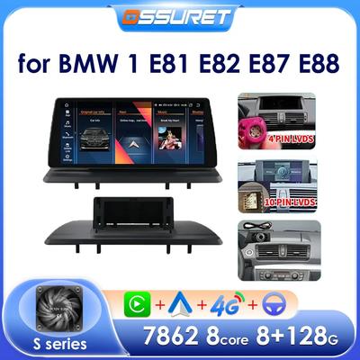 10,25-дюймовая автомобильная интеллектуальная система 2 Din Wireless Carplay Android Auto для BMW 1 серии 06-12 E81 E82 E87 E88 без экрана GPS стерео RDS