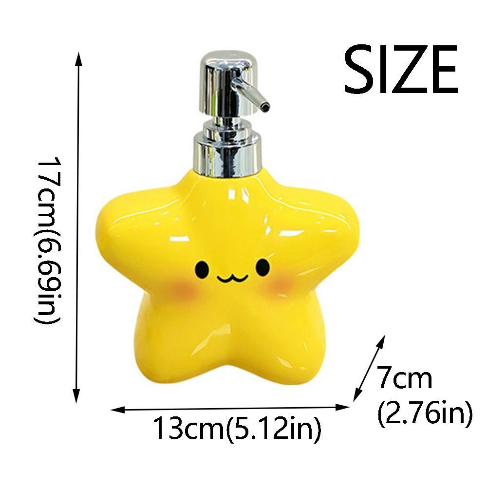 400ML Ceramic Soap Dispenser Cute Hand Sanitizer Bottle Foaming Soap Dispenser  Bathroom Use