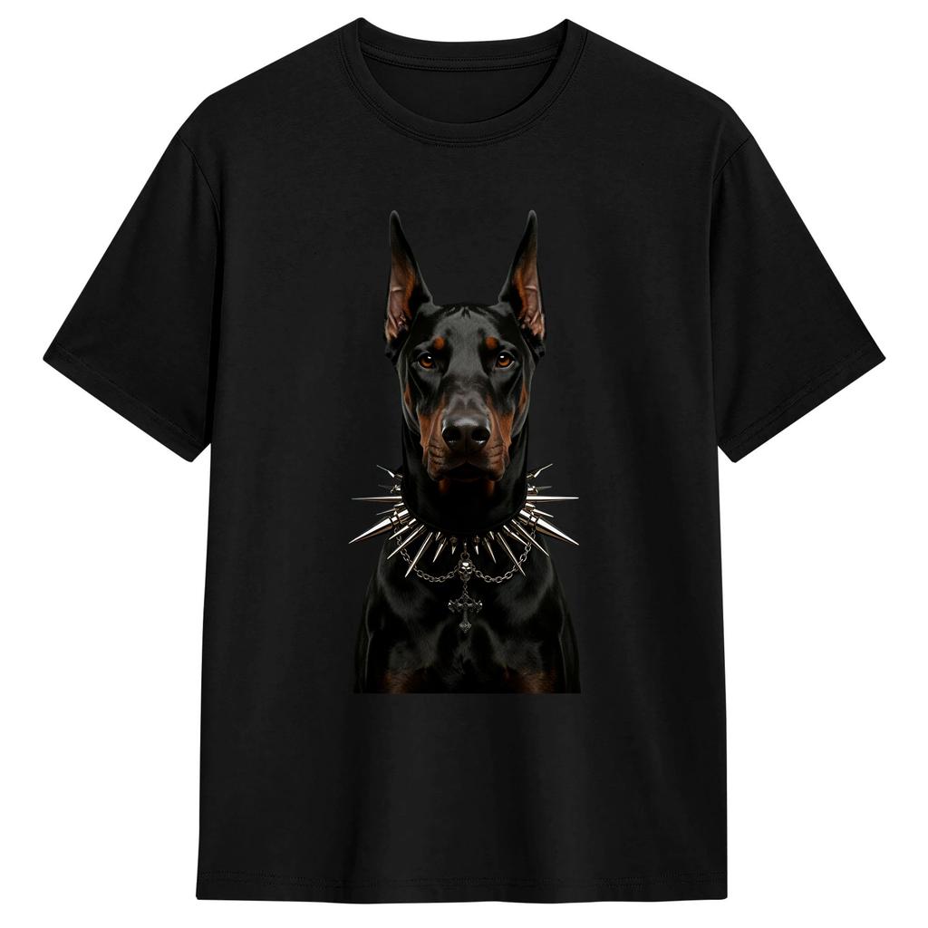 Boxer Head Cotton T Shirt For Men Summer  Y2K Retro TShirts Crew Neck Hip Hop Tees Big Size Print Tops