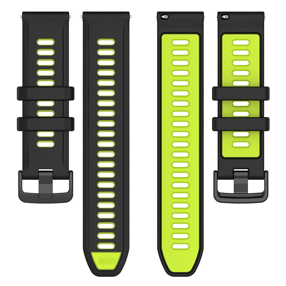 18mm 20mm 22mm Watch Band For Garmin Forerunner 265 265S Two-Color Silicone Watchband Strap for Garmin Venu SQ Venu 2 3S