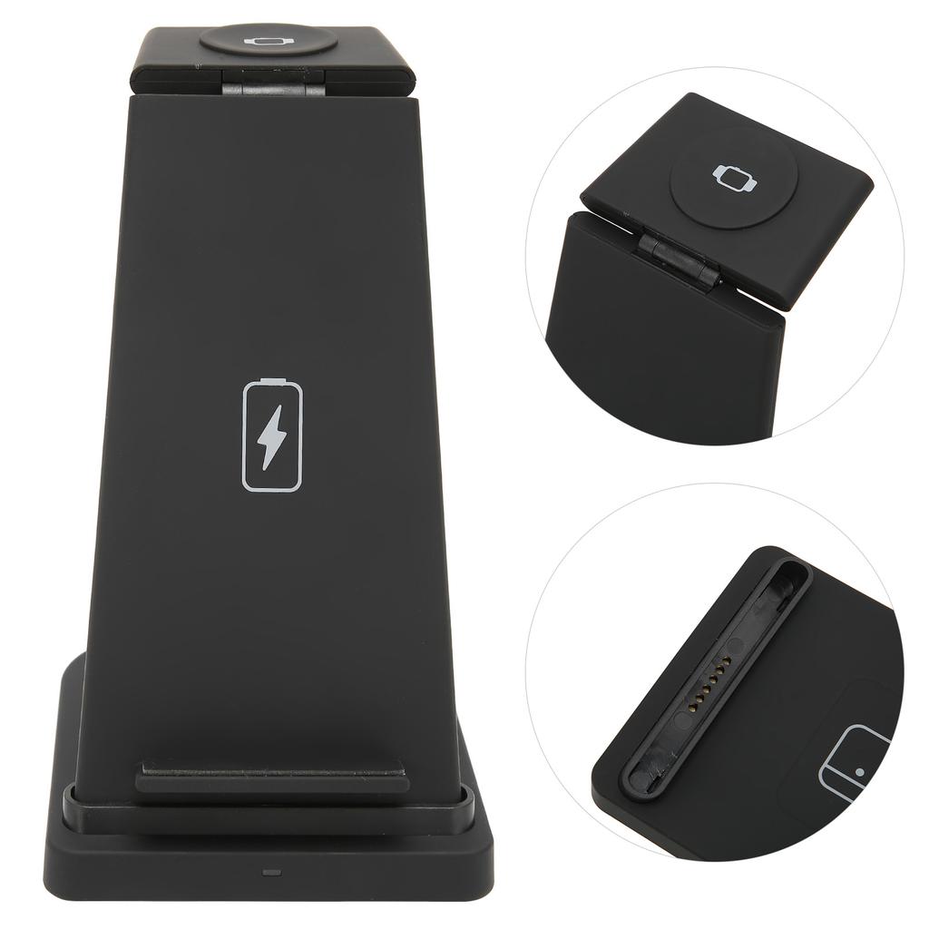 15 Вт 3 в 1 беспроводное зарядное устройство съемная складная раздельная беспроводная зарядная подставка для мобильного телефона IOS