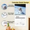 2026 Cat Themed Wall Calendar Amusing Cat Image with Mountain Road Great for Gifting & Adding Fun To Your Space