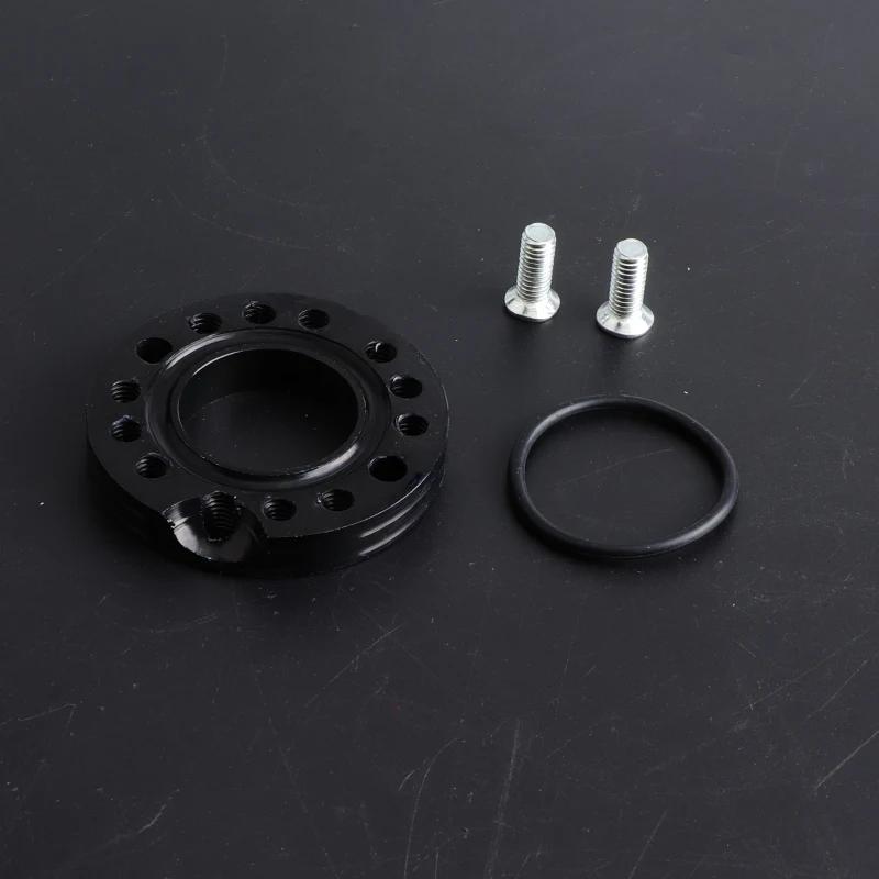 28mm CNC Motorcycle Carburetor Inlet Manifold Adjuster Universal Flange Spinner Plate Adaptor For Pit Dirt Bikes