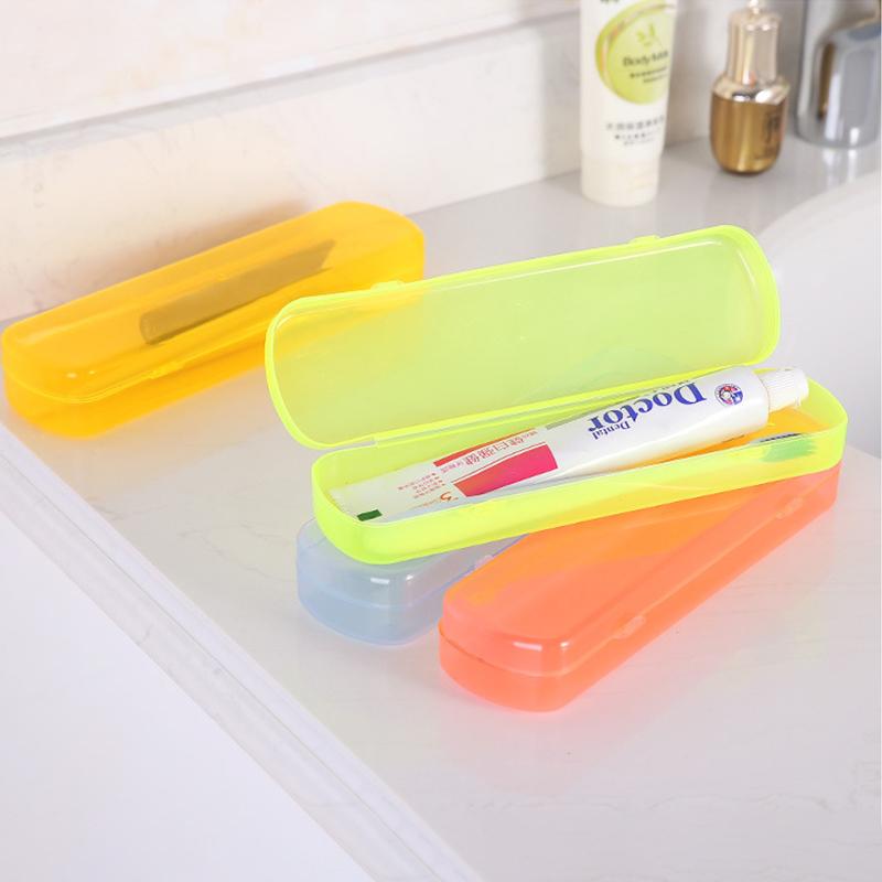 Candy Color Storage Container Box Holder Protable Outdoor Travel Toothbrush Box