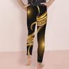 Girls Full Length Fitted Floral Printed Yoga Leggings Stretch Waist
