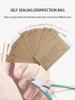 50Pcs Disposable Self Sealing Cleaning Pouch Dry Heat Autoclave Disinfection Kraft Paper Bags 100mm x 200mm