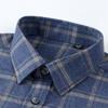 100% Cotton Flannel Men Leisure Shirts Business Long Sleeve Spring Autumn Casual Male Plaid Shirt with Pocket Regular Fit
