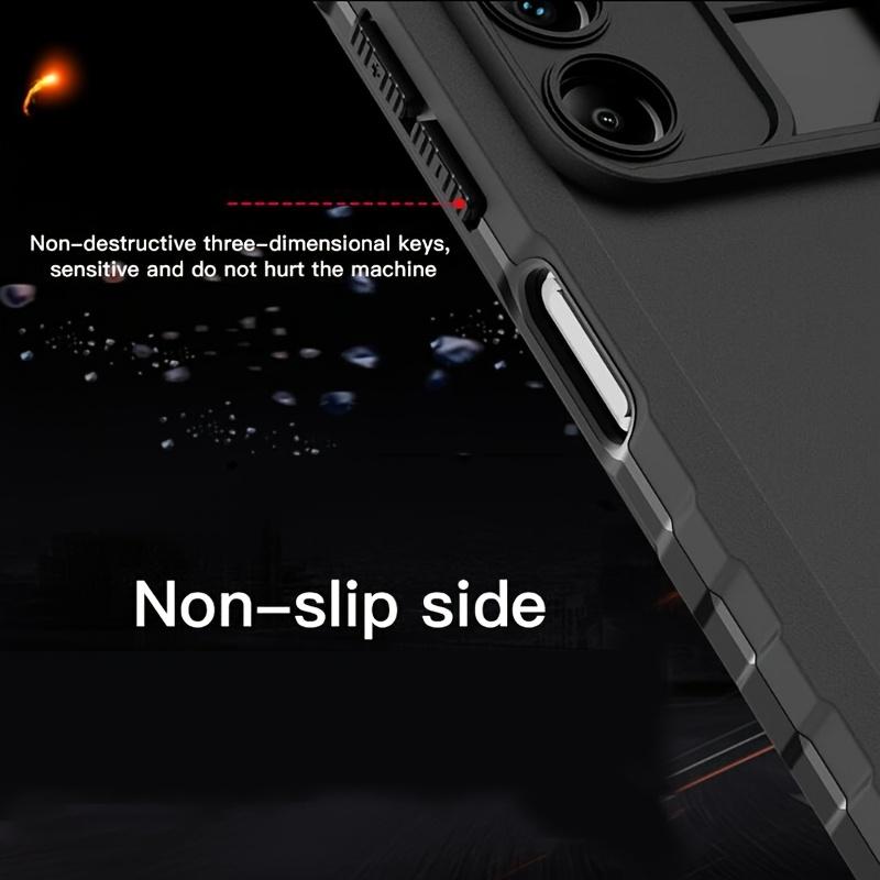 Ударопрочный чехол для Samsung S26 Ultra S2 A7 A37 A17 Выдвижная защита камеры Магнитная подставка-подставка Чехол для телефона Coque Funda
