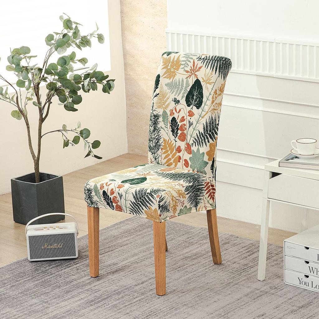 Новый принт Четыре сезона Отель Дом Эластичный чехол на стул Ресторан Цельная подушка для стула Современный простой чехол на стул