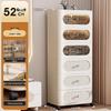 Multi-Layer Drawer-Style Plastic Storage Cabinet for Home & Clothes Organization