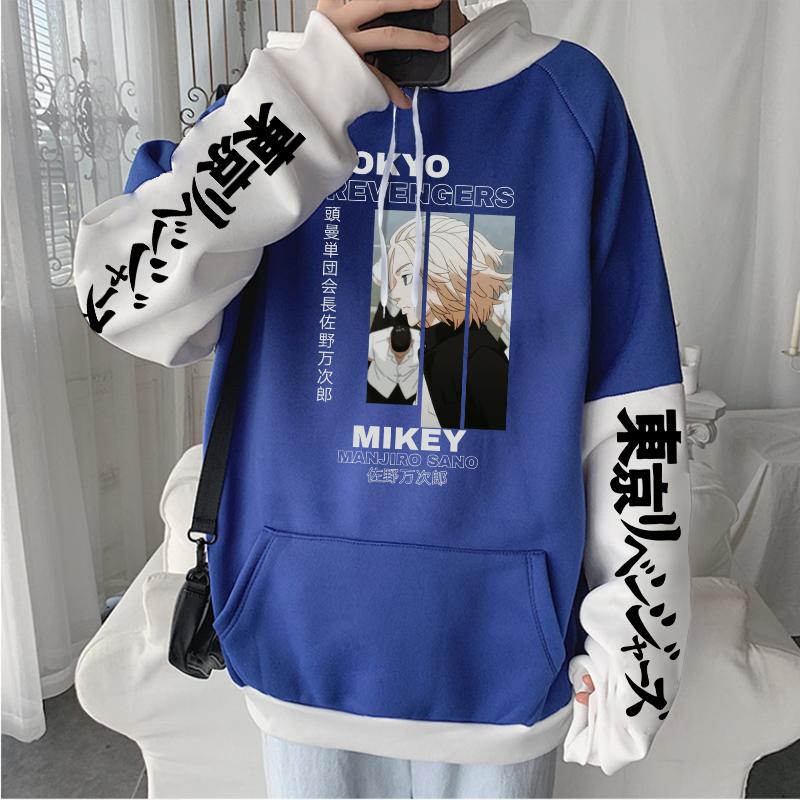 Мужские толстовки с капюшоном японского аниме Токио Мстители Harajuku, повседневные зимние толстовки унисекс большого размера Manjirou Sano, крутые толстовки с героями мультфильмов