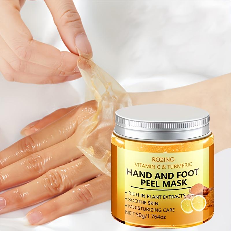 Маска-пилинг для рук и ног с витамином С и куркумой Увлажняющий уход за кожей Осветляет Увлажняет кожу Глубокий увлажняющий уход