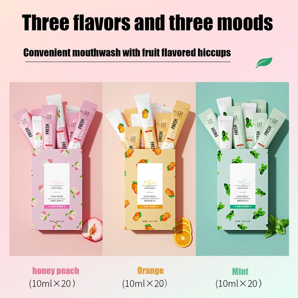 Mouthwash For Gentle Of Teeth, Stains, Odors, Daily Care, Mouthwash 20*10ml