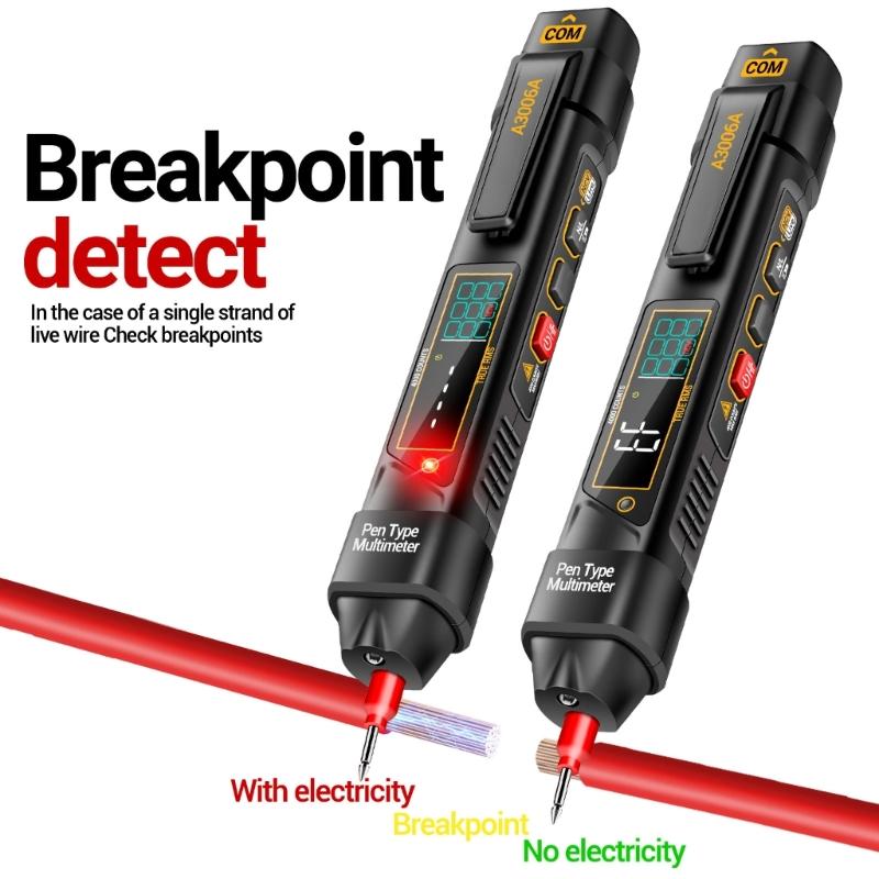 Pen Type Digital Multimeter Voltages Tester Meter LCD Display Voltages Resistance Diode Continuity 600V Voltmeter
