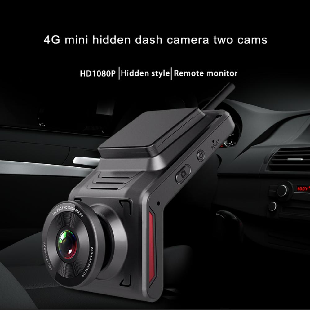 4G Мини Двойная Видеорегистратор FHD 1080P WiFi GPS Трекер Прямой Удаленный Монитор Запись Циклического Видео 24-часовой Защитник Парковки Ночное Видение